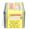 Barnes .451 / 45 Colt 225 Grain X Pistol Bullet (20 Ct.) -Shooting Supply Store BAR30558 e1575638240787