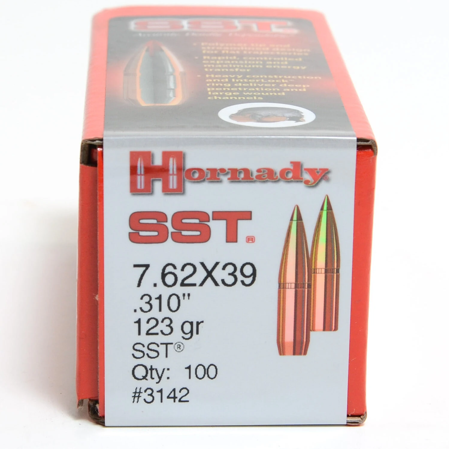 Hornady .310 / 7.62X39 123 Grain SST (Super Shock Tip) (100 Ct.) 3 Hornady .310 / 7.62X39 123 Grain SST (Super Shock Tip) (100 Ct.)