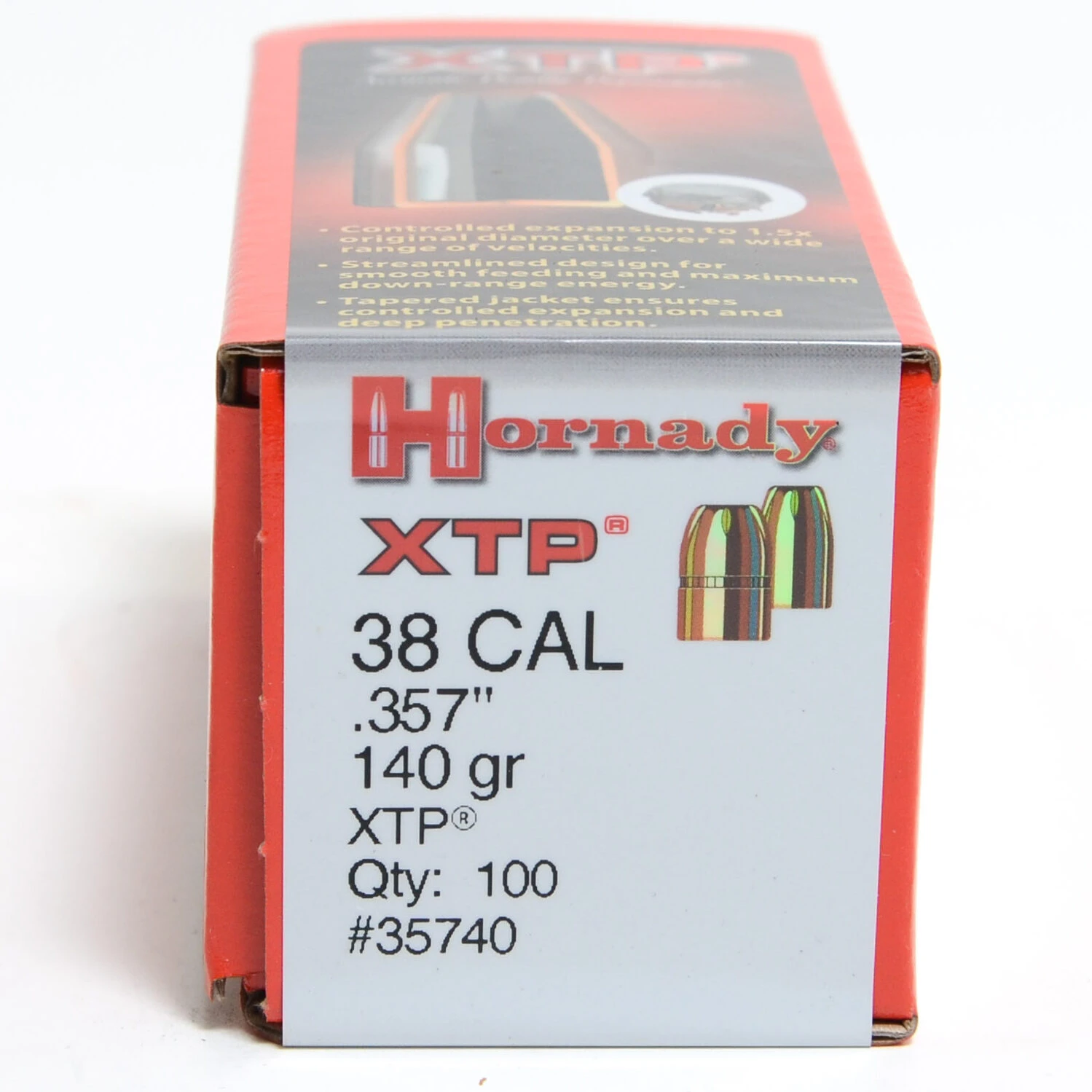 Hornady .357 / 38 140 Grain Hollow Point/XTP (eXtreme Terminal Performance) (100 Ct.)