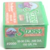Sierra .308 / 30-30 150 Grain Flat Nose (100 Ct.) 2 Sierra .308 / 30-30 150 Grain Flat Nose (100 Ct.) -Shooting Supply Store SIE2000 e1582243911815