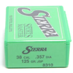 Sierra .357 / 38 125 Grain Jacketed Soft Point (100 Ct.)