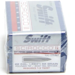 Swift Scirocco .224 / 22 62 Grain Boat Tails (100 Ct.)