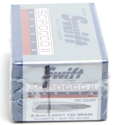 Swift Scirocco .264 / 6.5mm 130 Grain Boat Tails (100 Ct.)